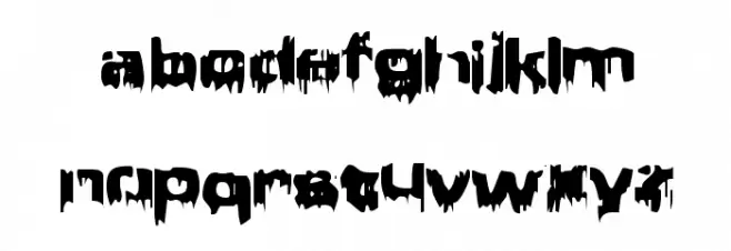Brain Damage フォント 小文字