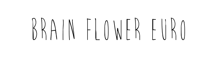 Brain Flower Euro Font