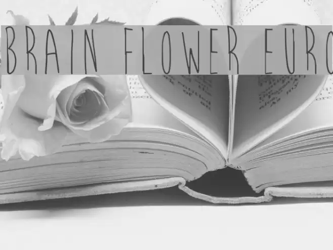 Brain Flower Euro Font examples
