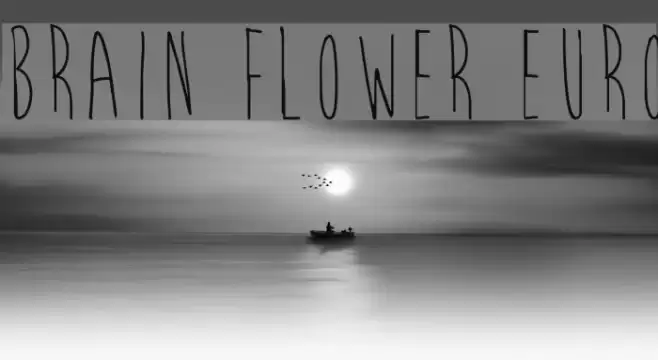Brain Flower Euro Font examples