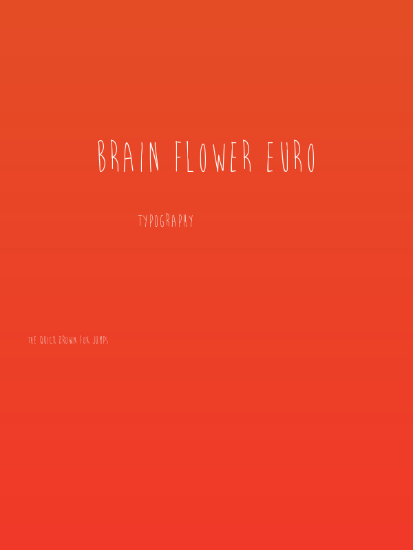 Brain Flower Euro Poster
