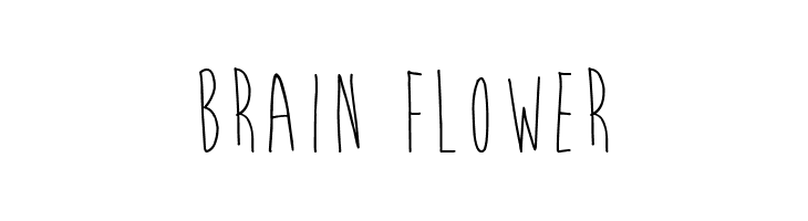 Brain Flower  baixar fontes gratis