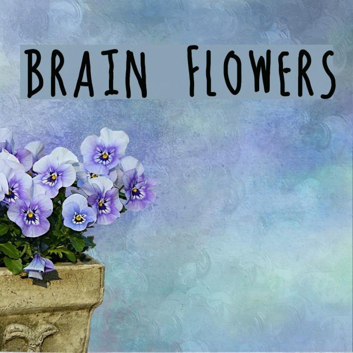 Brain Flowers Font examples