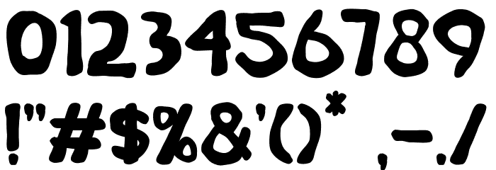 Brain Melt regular Font OTHER CHARS
