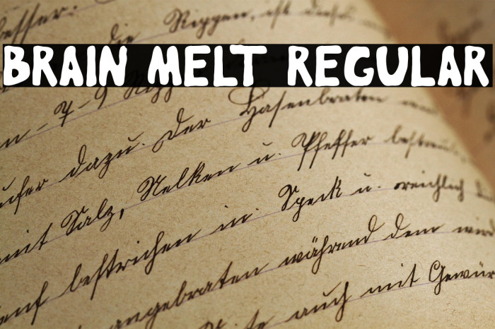 Brain Melt regular Example 2