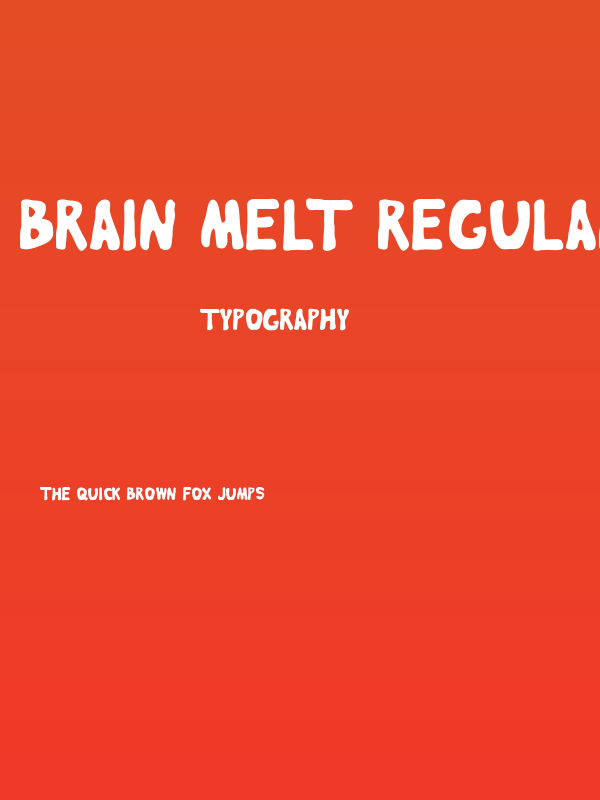Brain Melt regular Poster