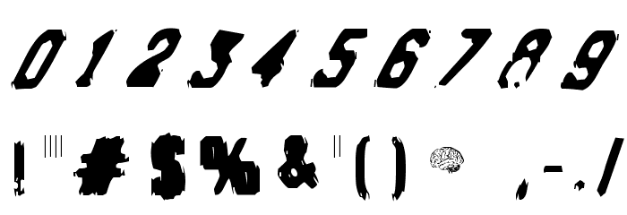 Brain Stew Font OTHER CHARS