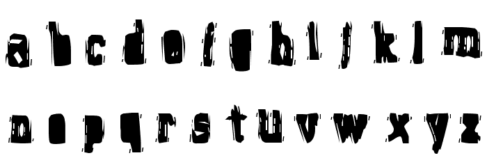 Brain Stew Font LOWERCASE
