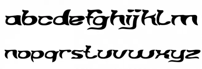 Brain Storm Bold Italic फ़ॉन्ट लोअरकेस