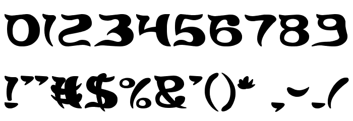 Brain Storm Bold Font OTHER CHARS