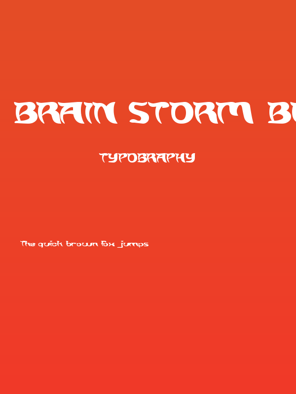 Brain Storm Bold Poster