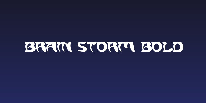 Brain Storm Bold Social Header