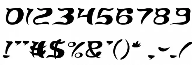 Brain Storm Italic Font OTHER CHARS