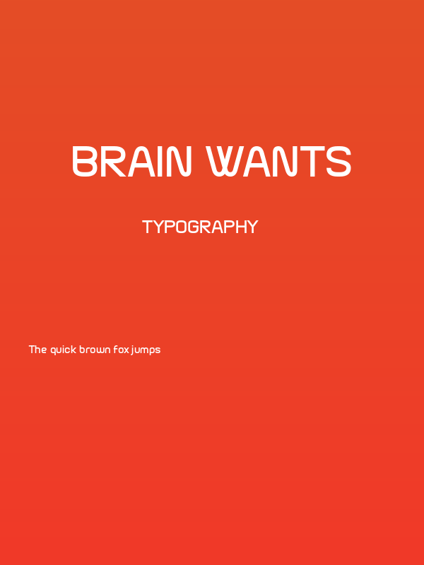 Brain Wants Poster