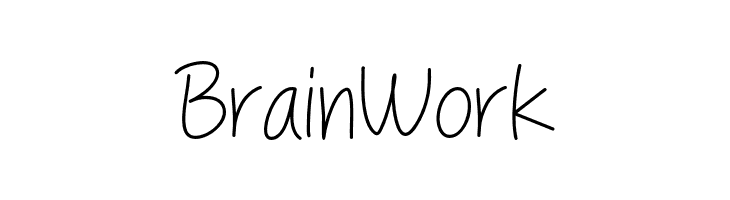 Brain Work  Frei Schriftart Herunterladen