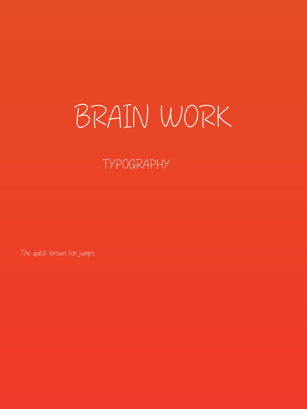 Brain Work Poster