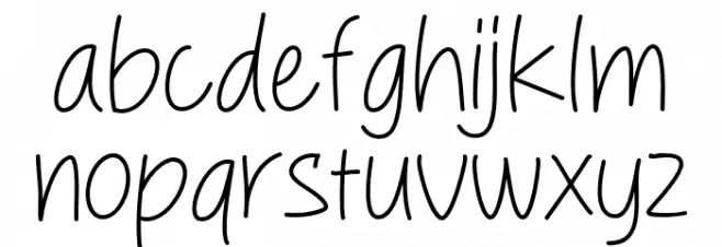 Brain Work Schriftart Kleinbuchstaben