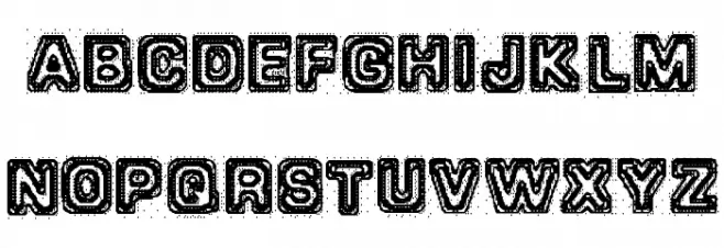 Brain-scan Schriftart Groß