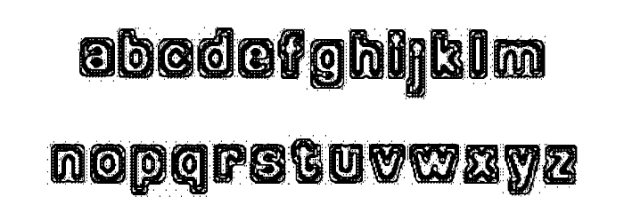 Brain-scan Font LOWERCASE