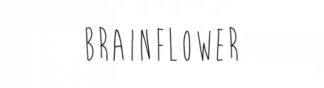 BrainFlower  Frei Schriftart Herunterladen