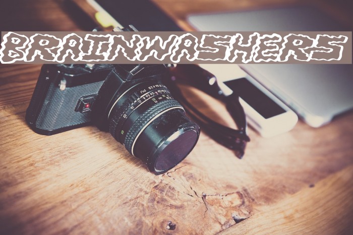 BrainWashers Font examples