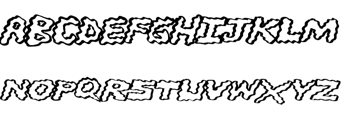 BrainWashers Font LOWERCASE