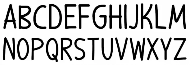 Brainchild फ़ॉन्ट अपरकेस