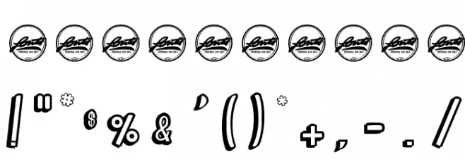 Brainfish Rush_PersonalUseOnly Font OTHER CHARS