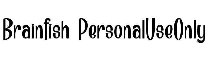 Brainfish_PersonalUseOnly Font