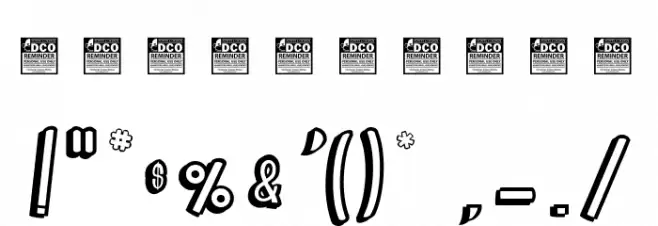 Brainfish_PersonalUseOnly Font OTHER CHARS