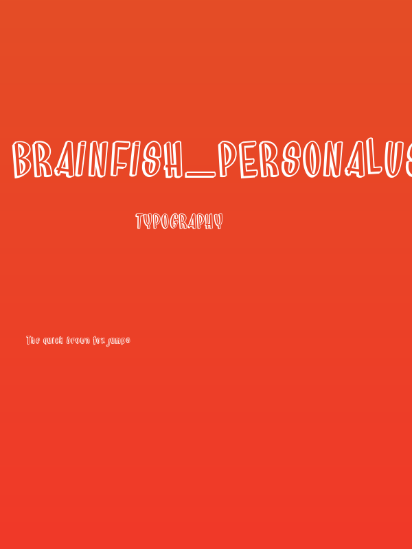 Brainfish_PersonalUseOnly Poster