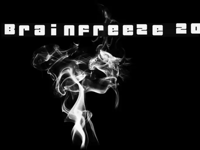Brainfreeze 2.0 Font examples