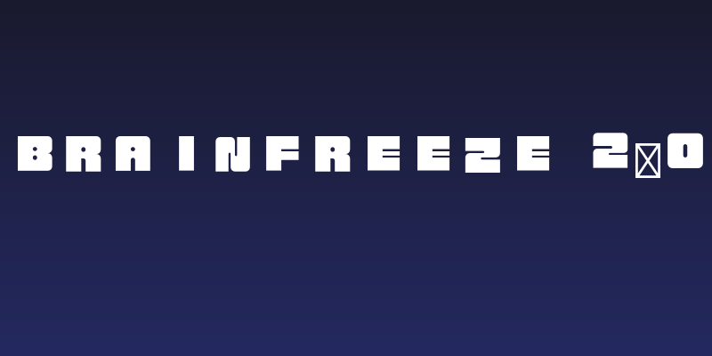 Brainfreeze 2.0 Social Header