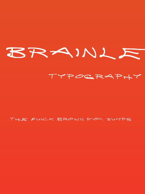 Brainless Thoughts Poster