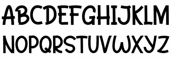 Brains Font UPPERCASE
