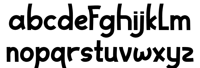 Brains Font LOWERCASE
