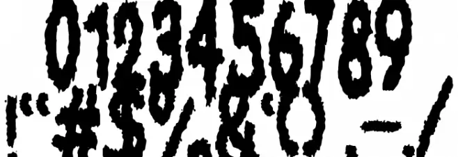 Brainseater Font OTHER CHARS