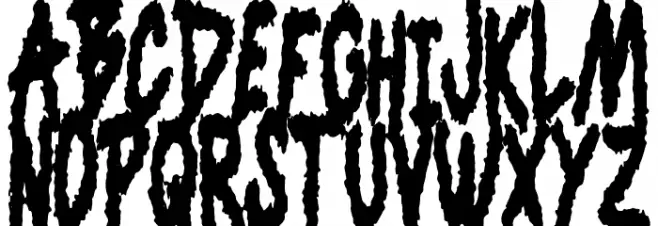 Brainseater Шрифта ВЕРХНИЙ