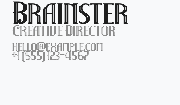 Brainster Business Card