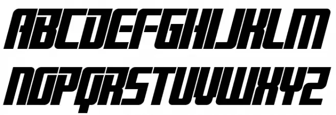 Brainstorm Bold Italic Caratteri MAIUSCOLE