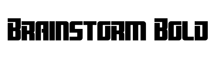 Brainstorm Bold Font