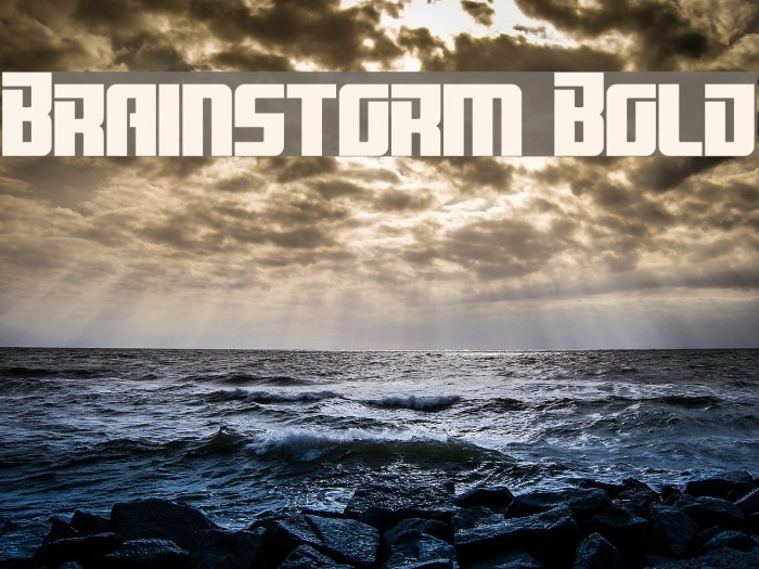 Brainstorm Bold Font examples