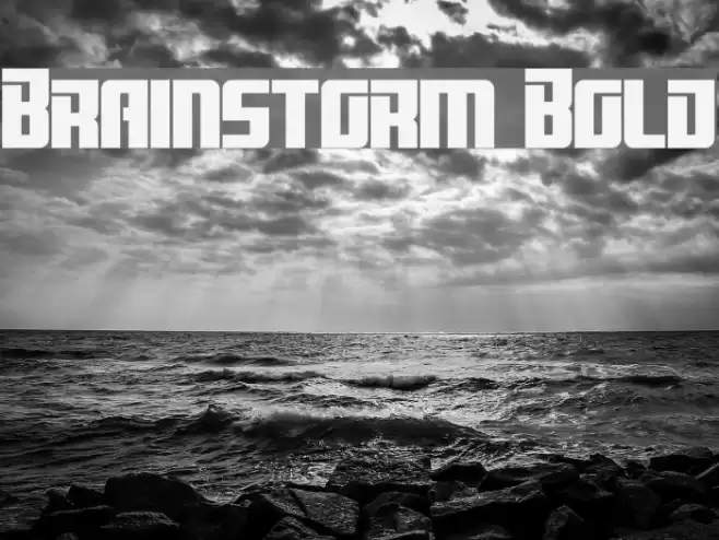 Brainstorm Bold Шрифта examples