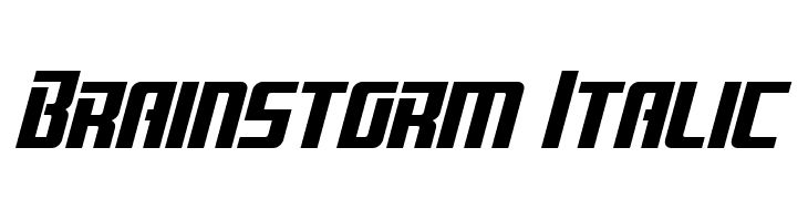 Brainstorm Italic फ़ॉन्ट