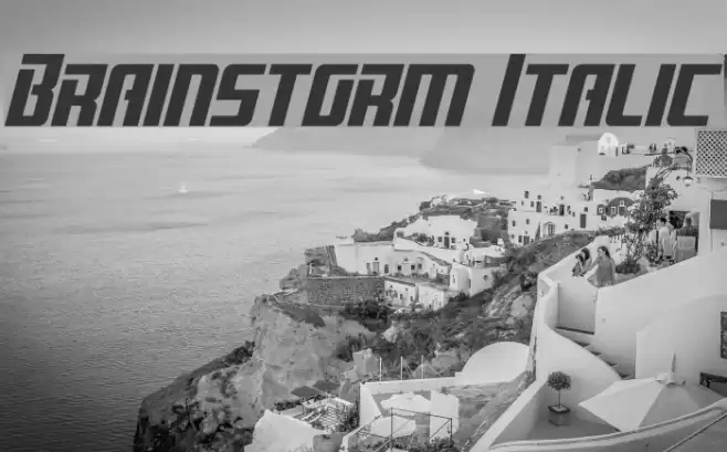 Brainstorm Italic Шрифта examples