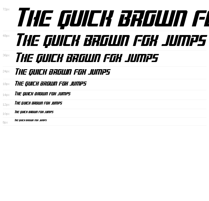 Brainstorm Italic Waterfall