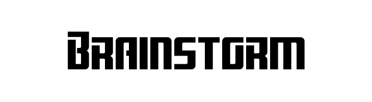 Brainstorm Font