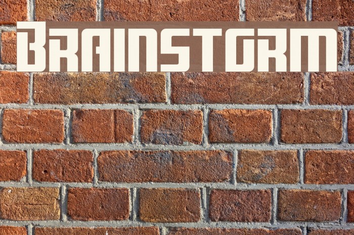 Brainstorm Font examples