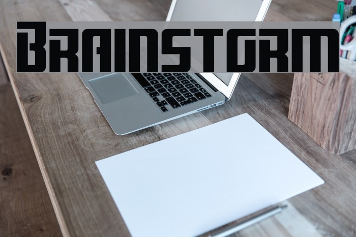 Brainstorm Font examples