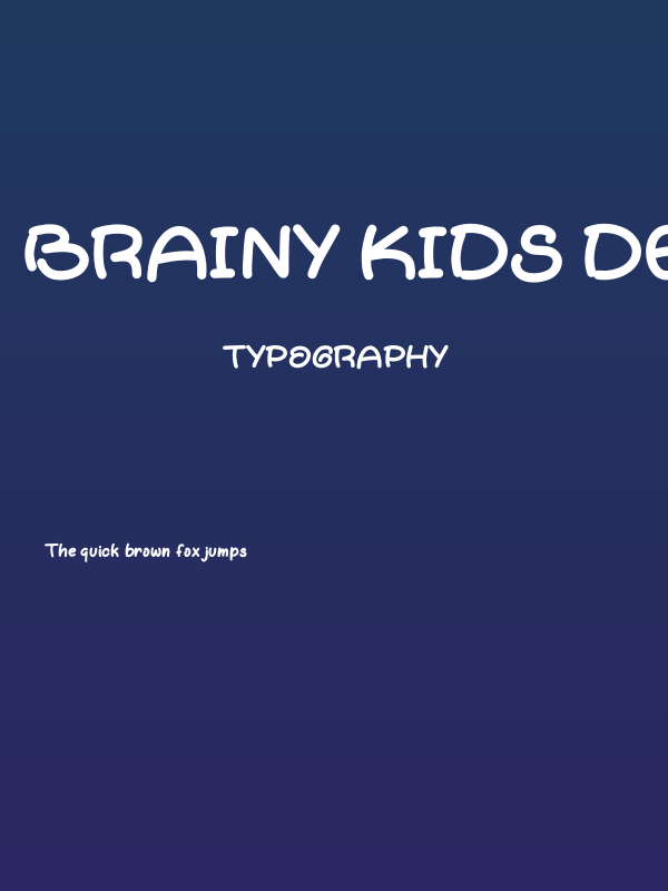 Brainy Kids Demo Poster